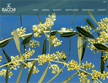 Tablet Screenshot of oliobacchi.com